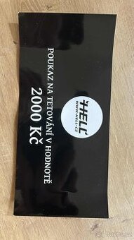 Poukaz na tetování 2000kč do hell.cz