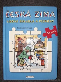 Kniha s puzzle Česká zima - Josef Lada