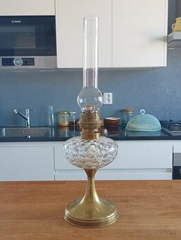 ART DECO STAROŽITNÁ PETROLEJKA AUGUSTA BRENNER, FRANCIE 1920