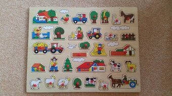 Velká dřevěná vkládačka