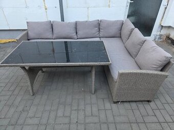 Ratanová sedací souprava, umělý ratan