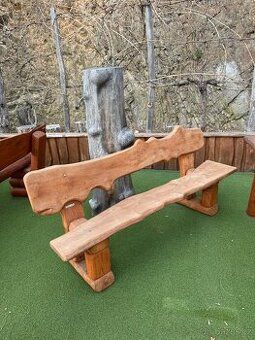 Akátová masivní lavice 180 cm