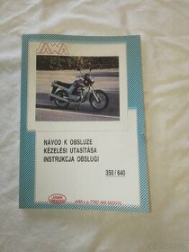 Prodám novy návod k obsluze Jawa 640