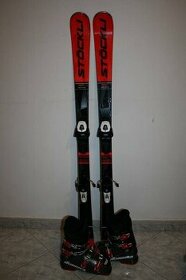 švýcarské lyže stockli Worldcup 140 cm , lyžáky