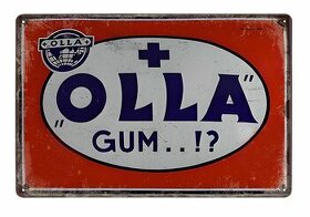 plechová cedule - Olla Gum (dobová reklama)