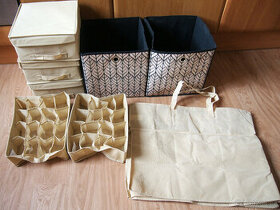 Úložné boxy z netkané textilie