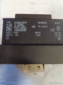 Transformátor 230V/400V 24V/8V 48VA, 101117724, Nilfisk