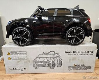 Eletrické autíčko Audi RS6 Černé Záruka 15 Měsicu - 1