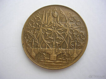 AE medaila 10 dukát Karel IV. - návrh Jiří HARCUBA 1978 - 1