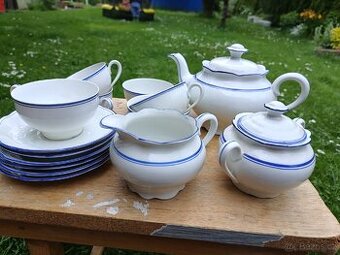 Sada Czechoslovakia modry porcelan