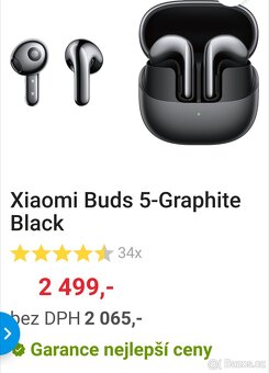 Bezdrátová sluchátka XIAOMI Buds 5