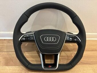 AUDI VOLANT kozeny zkoseny perforovana koža