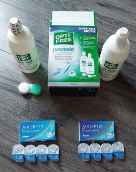 Kontaktní čočky + roztok
