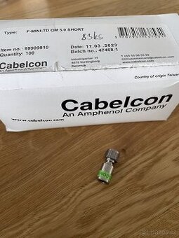 Profesionální koax konektor Cabelcon F-MINI-TD QM 5.0 Short