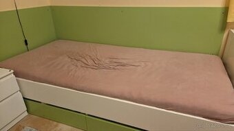 Postel 90x200 včetně opěrných desek