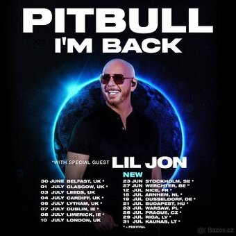 Pitbull, I'm Back, Praha, Letňany 26.7.2026