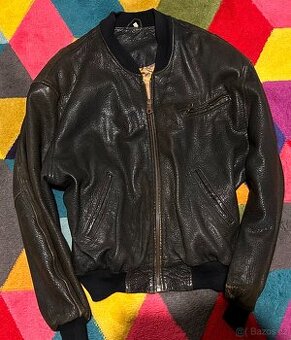 PÁNSKÁ KOŽÁRNA-KOŽENÁ BUNDA XL(IDEÁLNĚ XXL)