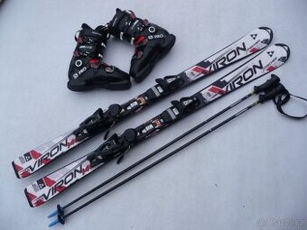 17. Lyže FISCHER - 140 cm + boty SALOMON 40eu + HOLE - set
