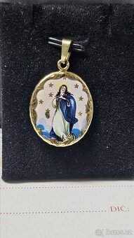 Prodám zlatý přívěšek Madonka