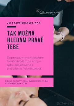 Hledám fyzioterapeuta/ku do Valašského Meziříčí