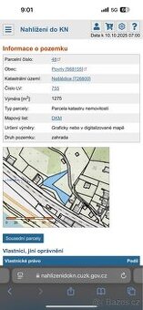 Prodám podíl 1/2 zahrada v obci Povrly