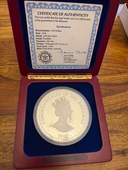 Investičná střibrná mince 1kg