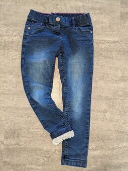 Vyteplené rifle, džíny - vel 116