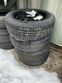 Nové plech. disky 5x100 včetně letních pneu 185/60R15