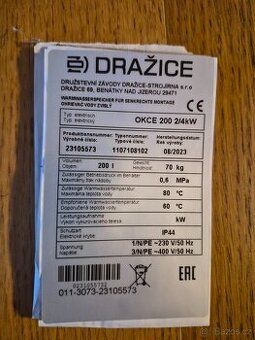 Bojler 200l Dražice