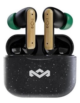 Sluchátka Marley Little Bird, TWS (EM-JE123-SB) černá/zelená
