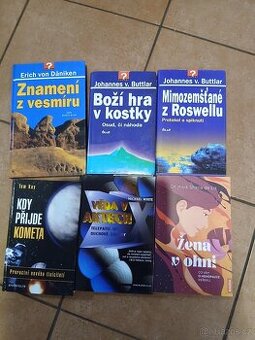 Knihy- vesmír, mimozemšťané, klimakterium
