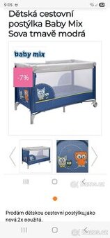 Prodej cestovní postýlky