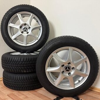 MERCEDES A/B/CLA 5x112 R16 ET44+ZIMNÍ 205/60R16 8m
