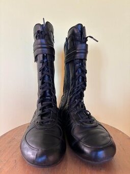 dámské kožené boty Nike, černé, vel.40,5