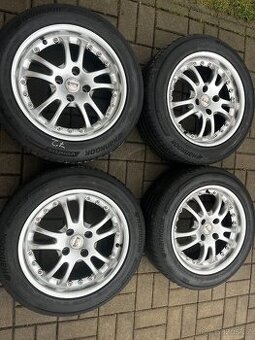 4x litá kola 4x108 R16, letní pneu 90%