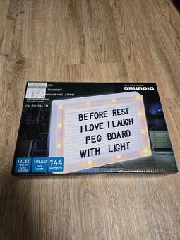 Světelný box s písmenky