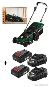 Parkside Aku sekačka na trávu PRMA 40 E3, 2x Smart 4 Ah a 2x