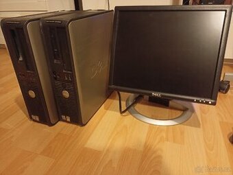 2x PC Dell Optiplex 620 a monitor Dell.