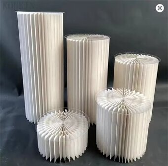 Sada 5 kusů dekoračních stojanových sloupů s podstavcem