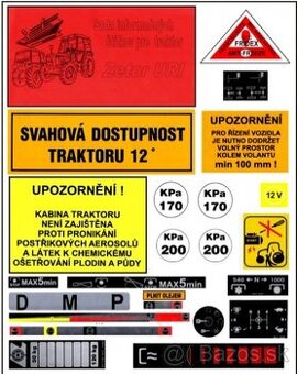 Sada informačných štítkov