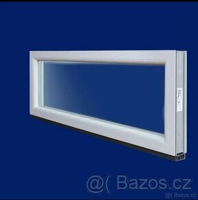 Fixní okno bílé 140x60 cm (1400x600 mm)