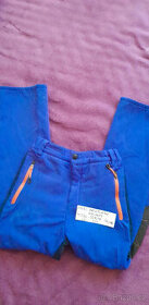 Kalhoty sportovní zateplené, modré, vel.134