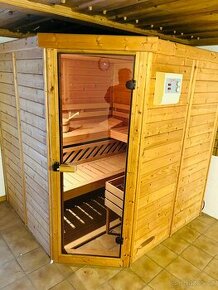 Finská sauna masiv rohová 45 mm