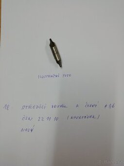 Středicí vrták lesklý A pr. 1,6mm