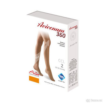 Stehenní punčochy Avicenum PHLEBO 360 COTTON Vel. S