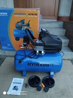 Prodám NEPOUŽITÝ olejový Kompresor HYUNDAI HYD-50 - 50 LITRŮ