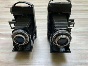 Dva měchové fotoaparáty BELFOCA a ZEISS IKON