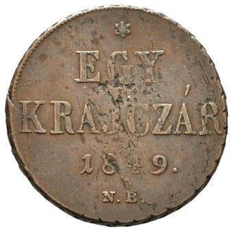 Stará mince r. 1849 František Josef I.