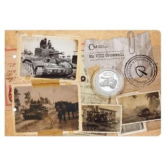 Stříbrná mince Obrněná technika - Mk VIII Cromwell proof
