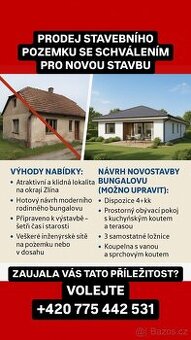 Prodej stavebního pozemku v klidné lokalitě Zadveřice